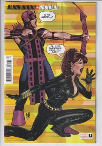 BLACK WIDOW AND HAWKEYE (2024 MARVEL) #1 VARIANT ADAM HUGHES VAR