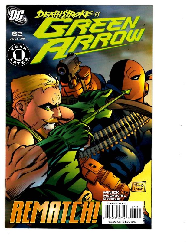 5 Green Arrow DC Comic Books # 60 61 62 63 64 Deathstroke Brick Queen Hawke BH27