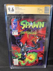 Spawn #1 (1992) CGC SS 9.6 Newsstand WP - Signed By Todd McFarlane - First Issue