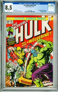 Incredible Hulk #181 (1974) CGC 8.5! 1st Full Appearance of Wolverine!