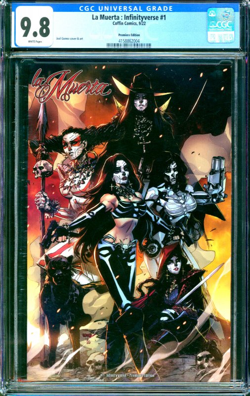 La Muerta Primeval #1 Infinityverse Premiere Ed Coffin Comics 2022 CGC 9.8 