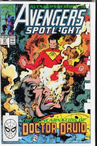 Avengers Spotlight #37 (1990) Doctor Druid