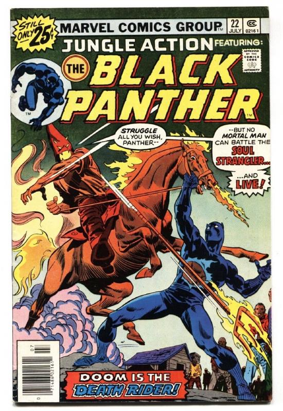 Jungle Action #22 comic book 1976- Black Panther vs. Klan cover vf-