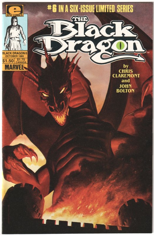 The Black Dragon #1, 2, 3, 4, 5, 6 (1985) Complete set! John Bolton artwork