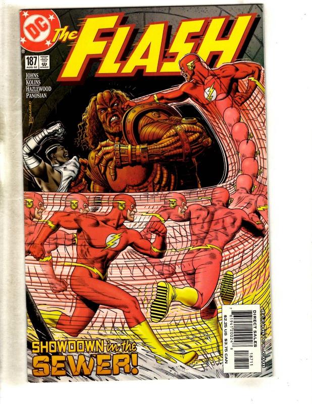 Lot Of 10 Flash DC Comic Books # 181 182 184 185 186 187 188 189 190 191 MF12