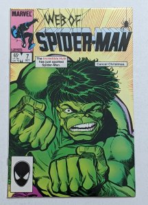 Web Of Spider-Man #7 (Oct 1985, Marvel) NM- 9.2 Hulk & Nightmare appearance