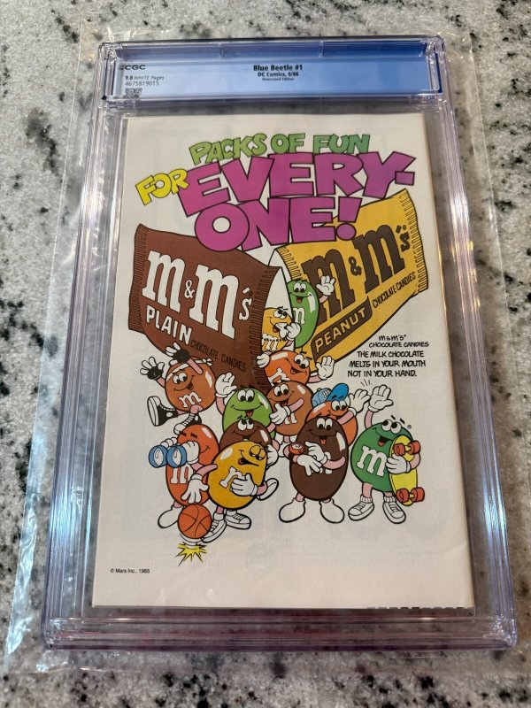 Blue Beetle # 1 CGC Graded 9.0 DC Comic Book 1986 JH23