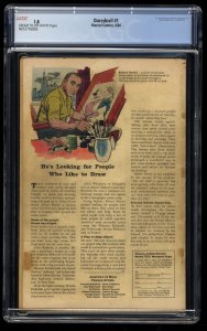 Daredevil (1964) #1 CGC GD- 1.8 Cream To Off White Origin and 1st Appearance!