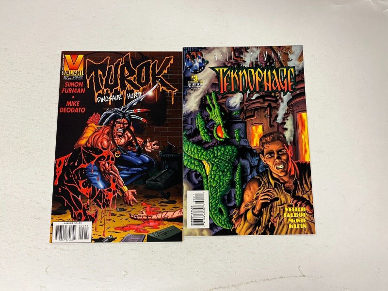 4 Comics Teknophage 1 3 The Squad 2 Turok 29 40 JW22