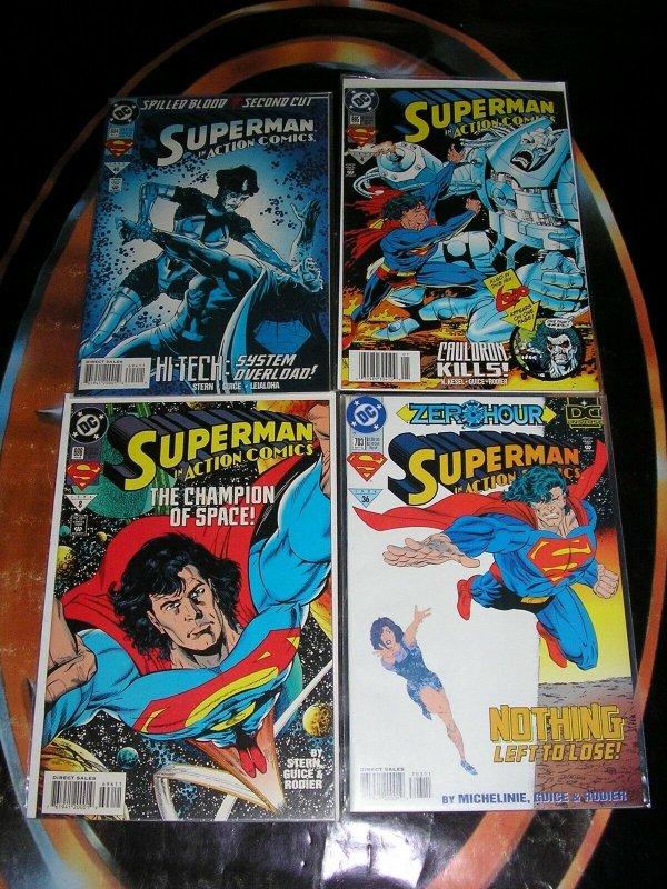 SUPERMAN IN ACTION COMICS (DC Comics), 1989-1997, 16 diff, 0, 640-740