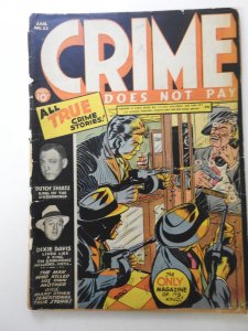 Crime Does Not Pay #25  (1943) Fair Condition! Cover Loose