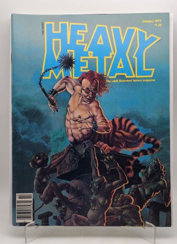 Heavy Metal Magazine Vol 1, #7 Oct 1977, MOBIOUS,  NM- 