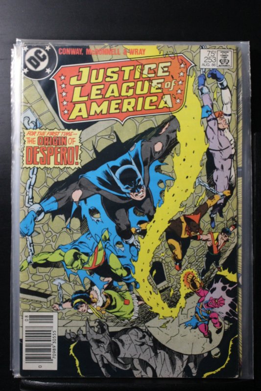 Justice League of America #253 Newsstand Edition (1986)