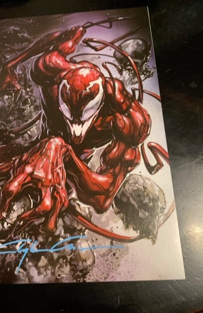 Web of venom - Funeral pyre Clayton crane virgin signed by Crain with coa