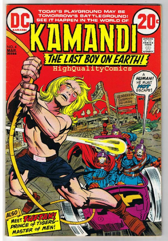 KAMANDI #4, FN+, Jack Kirby, Prince of Tigers, 1972, more JK in store