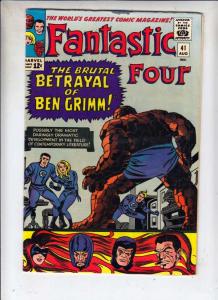 Fantastic Four #41 (Aug-65) VF+ High-Grade Fantastic Four, Mr. Fantastic (Ree...