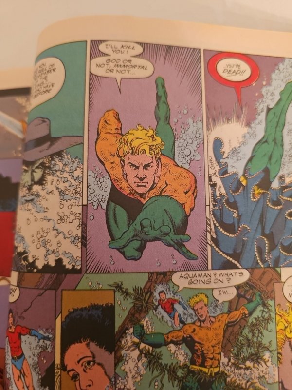 1995 Aquaman Annual 1 NM Year One AC1 Jimenez Art