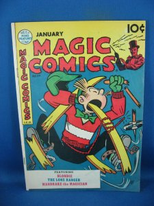 MAGIC COMICS 114 F BLONDIE LONE RANGER MANDRAKE 1949 SKI CVR