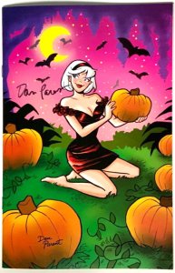 SABRINA MAGIC UNLEASHED #1 PINUP/PUMPKIN PATCH VARIANT SET SIGNED DAN PARENT COA
