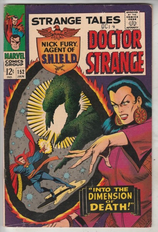 Strange Tales #152 (Jan-67) VF+ High-Grade Nick Fury, Dr. Strange