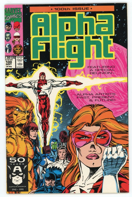 Alpha Flight #100 (1983 v1) Avengers NM