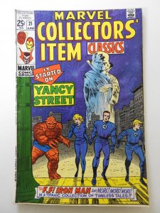 Marvel Collectors' Item Classics #21 (1969) Classic Marvel Stories! VG- ...