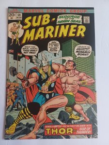 Sub-Mariner #59 - Namor vs Thor - 1973 - FN/VF