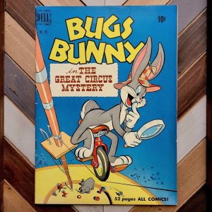 FOUR COLOR #281 FN (Dell 1950) BUGS BUNNY Circus Mystery | Pre-Code Golden Age