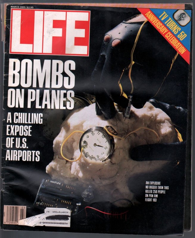 Life 3/1989-Time-bombs on planes-Jerome Robbins-Clint Eastwood-VG