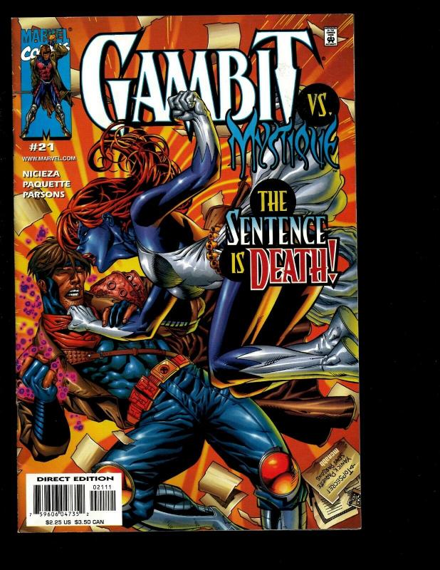 8 Gambit Marvel Comics # 20 21 22 23 24 25 Annual '99 '00 X-Men Mystique EK10