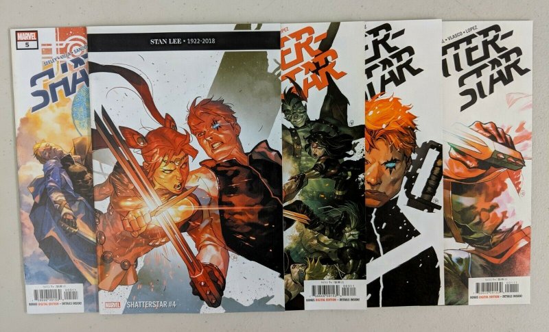 Shatterstar #1-5 SET (2018) 1 2 3 4 5 - Tim Seeley - Villa Sandoval - (9.2) 