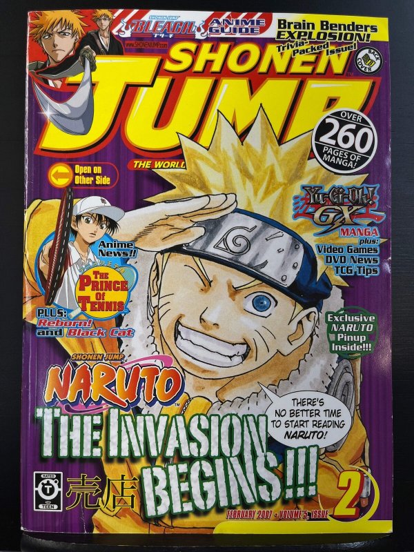 Shonen Jump #50 (Volume 5, Issue 2) February 2007 - Naruto cover (damaged)