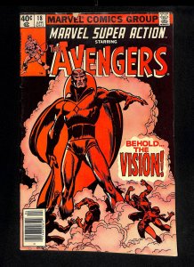 Marvel Super Action #18 Newsstand Variant 1st Vision Avengers #57 reprint!