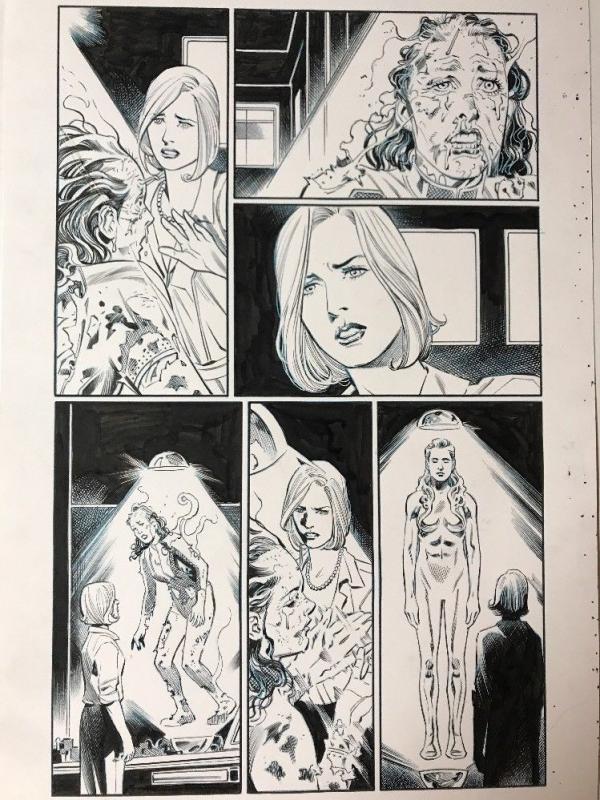 Wonder Woman 18 Page 3 1st Doctor Dr Cyber Original Art Page Evely Hanna Rebirth 