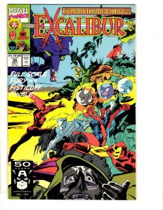 Lot Of 10 Excalibur Marvel Comic Books # 31 32 33 34 35 36 37 38 39 40 XMen CR40