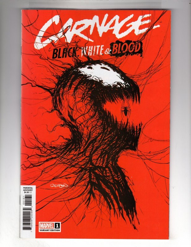 Carnage: Black, White & Blood #1 Gleason Cover A (2021)   / MC#85