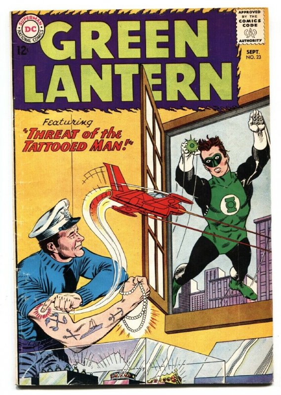 GREEN LANTERN  #23 1ST appearance TATTOOED MAN DC 1964 VG/FN