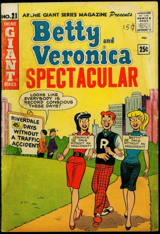 Betty and Veronica Spectacular- Archie Giant #21 1963- FAIR