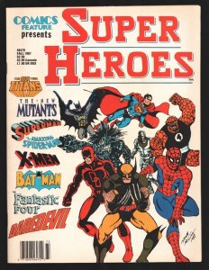 Comics Feature  Presents Super Heroes #57 4/1987--X-men-Spider-man-Batman-Fan...