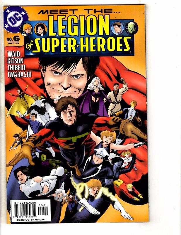 Lot Of 6 Legion Of Super-Heroes DC Comic Books # 1 2 3 4 5 6 Batman Flash J262