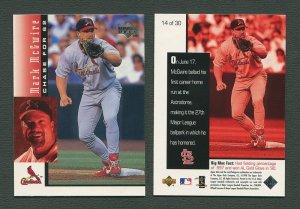 1998 Upperdeck Mark McGwire HR Commemorative Card / MINT