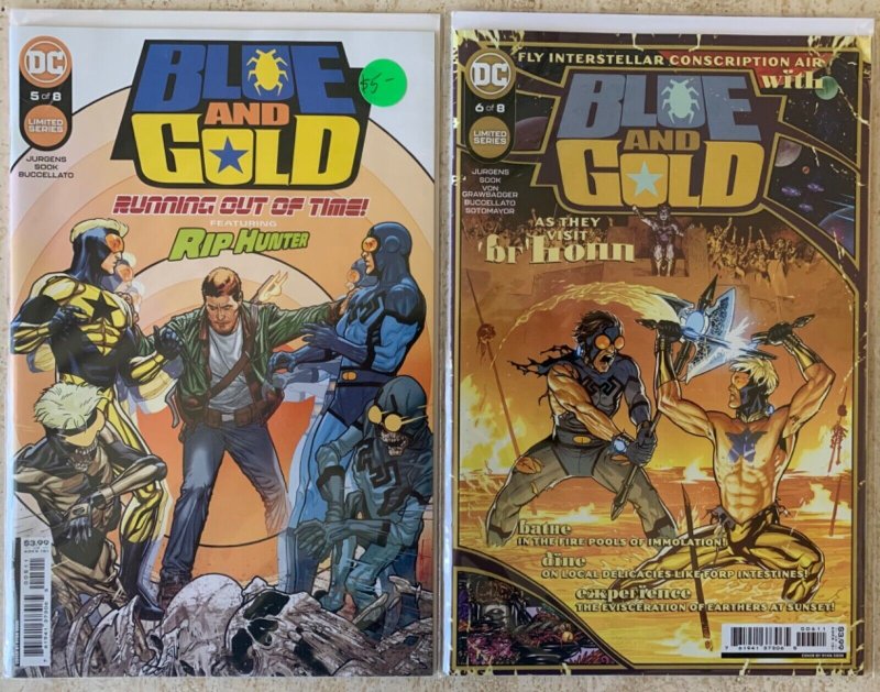 BLUE & GOLD 1-8 + VARIANT OF ISSUES 1-2 | BLUE BEETLE, BOOSTER GOLD | 10 TOTAL