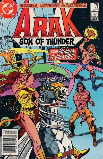 Arak Son of Thunder 46 Newsstand FN DC Roy Thomas Valkyrie