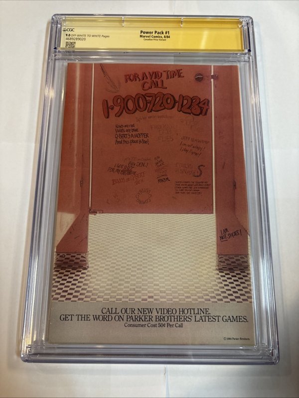 Power Pack ( 1985) #1 (CGC 9.0)  Signed Louis Simonson 1st App Power Pack • CPV