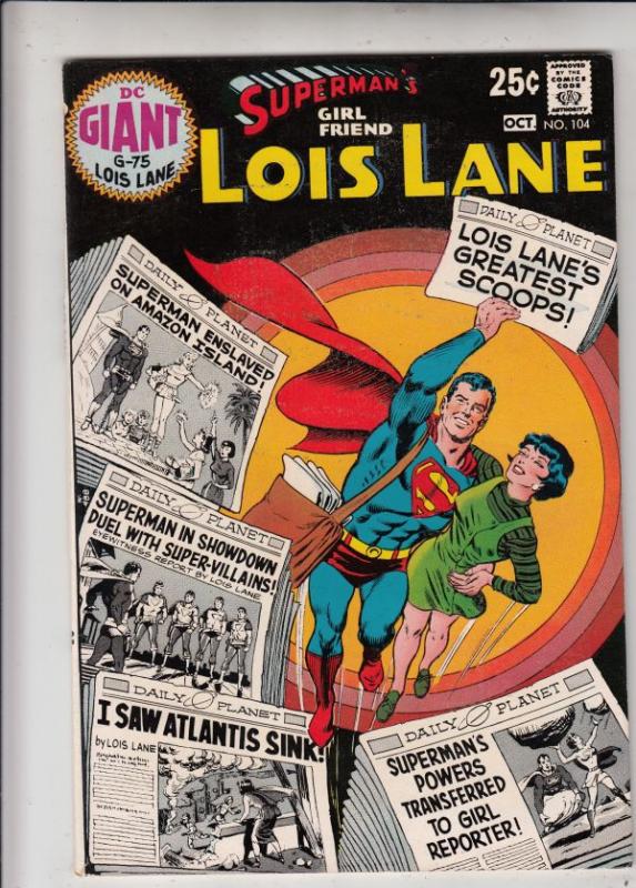 Superman's Girlfriend Lois Lane #104 (Oct-70) VF/NM+ High-Grade Superman, Loi...