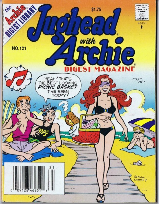 ORIGINAL Vintage 1994 Jughead with Archie Digest #121 GGA Swimsuit Cover 9128468518