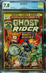 Ghost Rider #8 (1974) - CGC 7.0 - Cert #4240151019