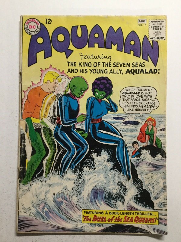 Aquaman 16 Good+ Gd+ 2.5 Dc Comics