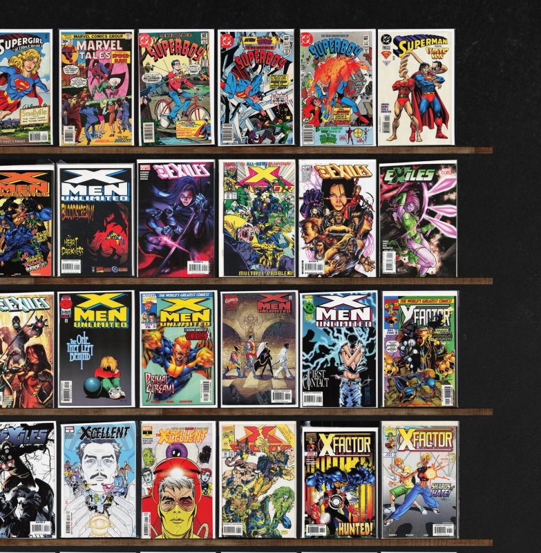 Huge Lot 150+ Comics with X-Factor, X-Men Unlimited, New Exiles, Exiles & More!