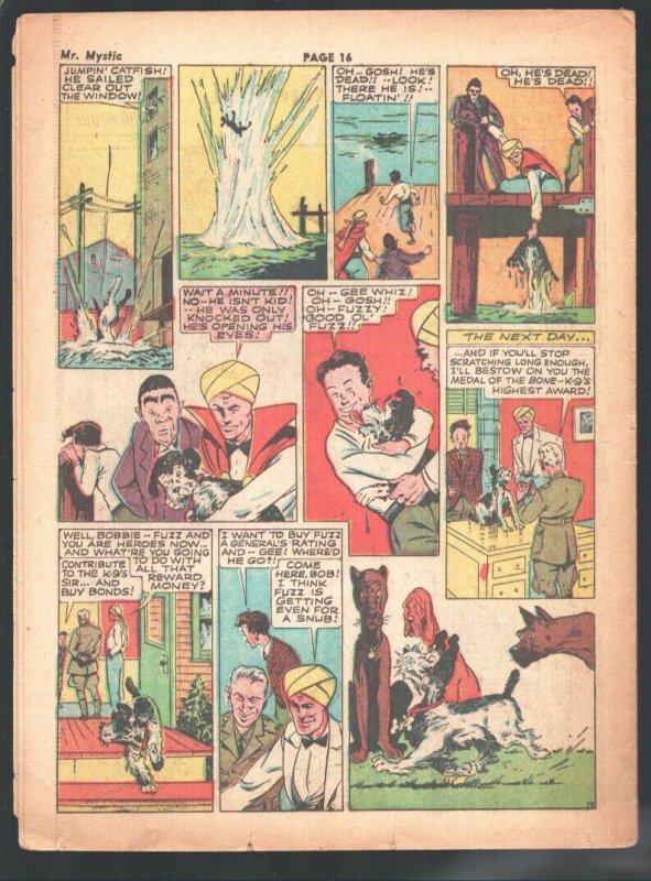 Spirit 5/16/1943-Will Eisner's famous masked detective- Lady Luck- Mr. Mystic... 